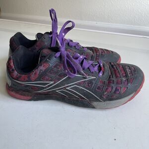 Reebok CrossFit Nano Athletic Shoes Black Red, Womens 11.5 /‎ Men’s 10 *READ*